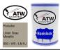 Preview: Porsche, Linen Gray Metallic, 550 / W5 / LM1U: 500ml Lackdose, von ATW Autoteile West.